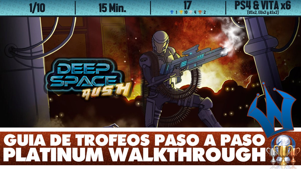WaddysWDS's tweet photo. Deep Space Rush 🏆 | Guía de Trofeos Paso a Paso | Platinum Walkthrough | Trophy Guide & Achievement 😀
🟥 https://t.co/E24cyWhsN8
🔁 RT & ❤️ LIKE PLEASE 🚀
Gracias a @BUG_Studio y @RatalaikaGames
TAGS: #DeepSpaceRush #guiadetrofeos #trophyguide #easyplatinum #platinofacil https://t.co/5AalSldrgz