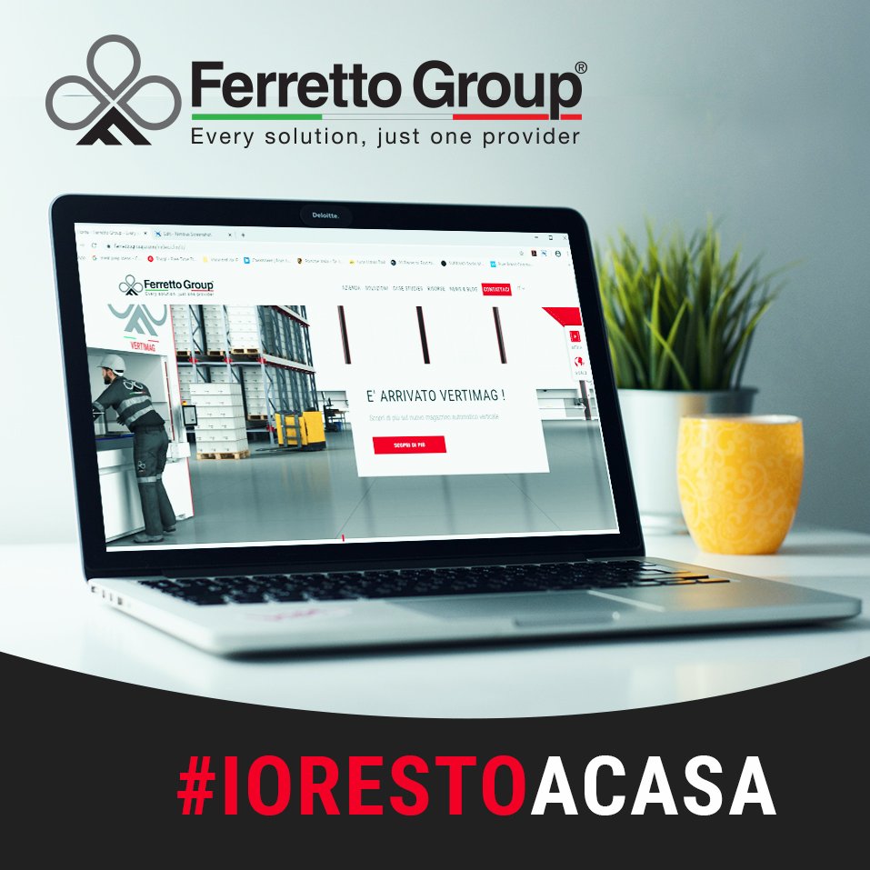 FerrettoSpA's tweet photo. Our sense of responsibility suggests to stay at home because we care for our health and the one of our loved ones.We grant services and activities to support you at our best, in a different way,self-conscious and organized, to be always available to our Customers. #teamstrength https://t.co/oIC65asdcc