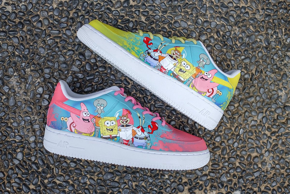 spongebob custom af1