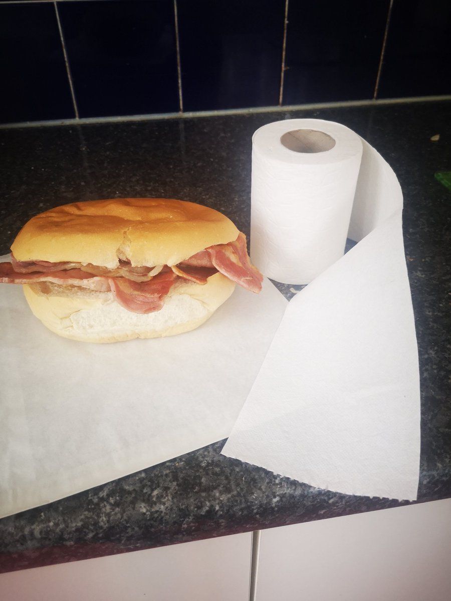 In the light of recent news, we will soon be offering 1 sq of toilet roll with every bacon cob sold.  No need for thanks just giving back to the community.......  The Crusty Cob 'jumping on the band wagon since 2013'