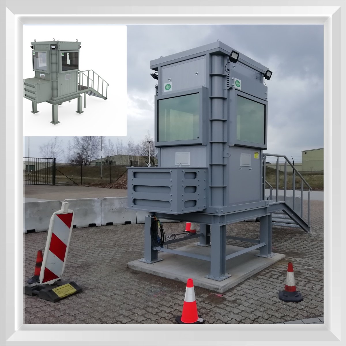KiboCabins's tweet photo. When a project becomes a reality!
From design to production!
Offered in the highest ballistic protection.
#3D #kibo #focus #bulletproof #overwatch #guardhouse #guardbooth #shelter #protection #safety #perimeterprotection #resistance #ballistic #blast https://t.co/m2fteE4Cvk