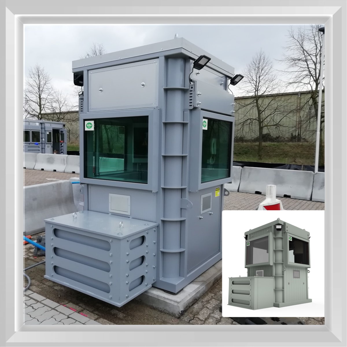 KiboCabins's tweet photo. When a project becomes a reality!
From design to production!
Offered in the highest ballistic protection.
#3D #kibo #focus #bulletproof #overwatch #guardhouse #guardbooth #shelter #protection #safety #perimeterprotection #resistance #ballistic #blast https://t.co/m2fteE4Cvk