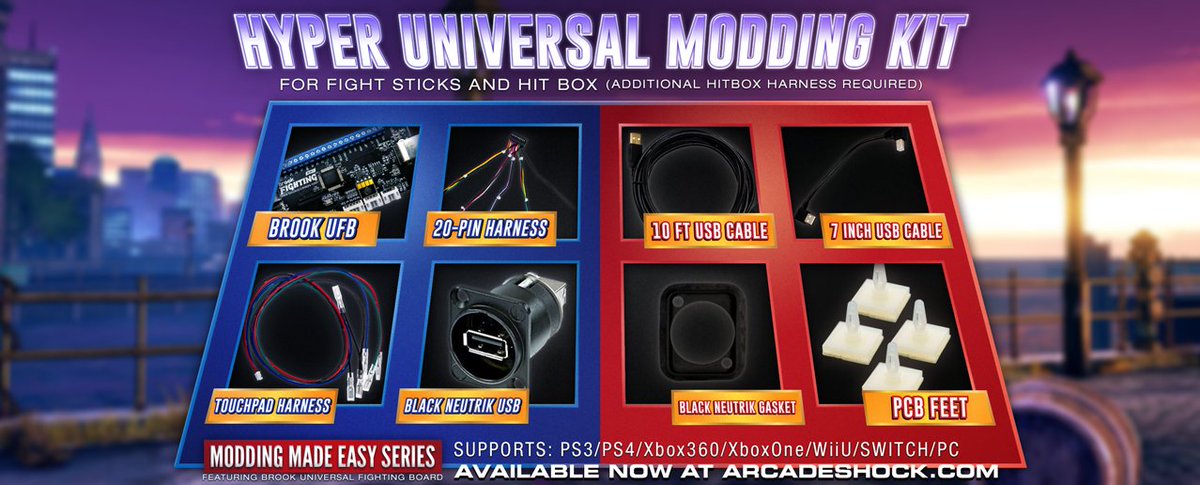 Arcadeshock Pro Fgc Gear Los Angeles Modding Made Easy Universal Modding Kits With Brook Pcb S T Co Xieuuknjpi Restocked Across The Board Our Modding Kits Have Premade Custom Cables To