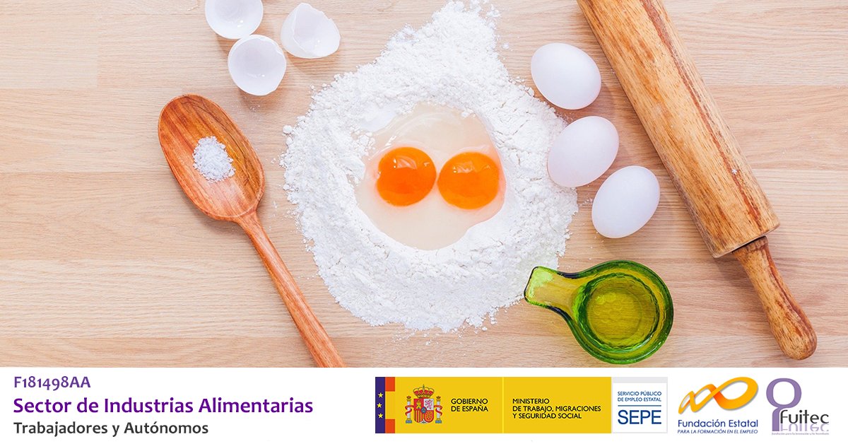 Fuitec's tweet photo. 🆕 Nuevos CURSOS GRATUITOS del Sector de Industrias Alimentarias 🌽 Modalidad Teleformación https://t.co/m9EoK78IVz 🥖 Panadería: técnico en panificación - 17 Marzo 🍉 Nutrición y dietética - 18 Marzo  #CursoGratutito #Fuitec #elearning #formacion #autonomos #cursosgratis #cursos https://t.co/cRFknsFhbK