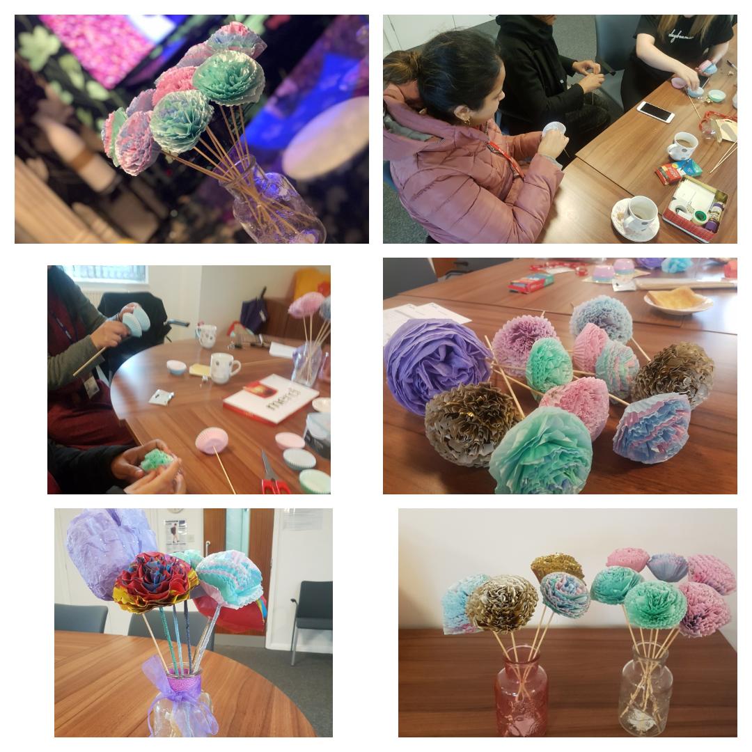 CHAI_Project's tweet image. The talented @WernethPS chai ladies made these lovely paper flowers and decorated vases. Great to have one of the werneth chai ladies show all of us how to make the flowers. #sharingskills #supportingoneanother #ReducingIsolation #InternationalWomensDay &amp;amp; #Mothersday2020