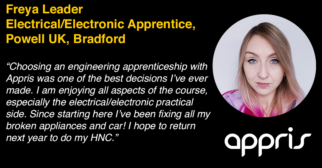 NPHinfo's tweet photo. Freya, a #FutureEngineers talks about why she chose to do an apprenticeship in engineering and how it's already benefited her! @ApprisLtd #NPHpartner #NorthernPowerhouse #BSW2020 https://t.co/c2xLU0pTAX