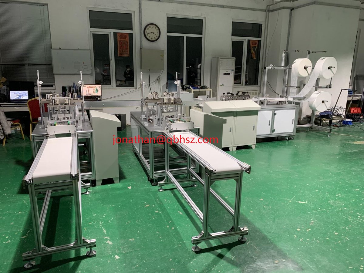 doslalahu's tweet image. Automatic 1+2 face mask making machine 
deliver time:20 days
Working capacity:100-120 pcs/min,120,000-140000pcs/day.
 contact: jonathan@qbhsz.com
#facemaskmachine 
#maskmachine 
#maskmakingmachine 
#facemask 
#facemaskmakingmachine
#respirator   
#covid-19
#coronavirus
#virus