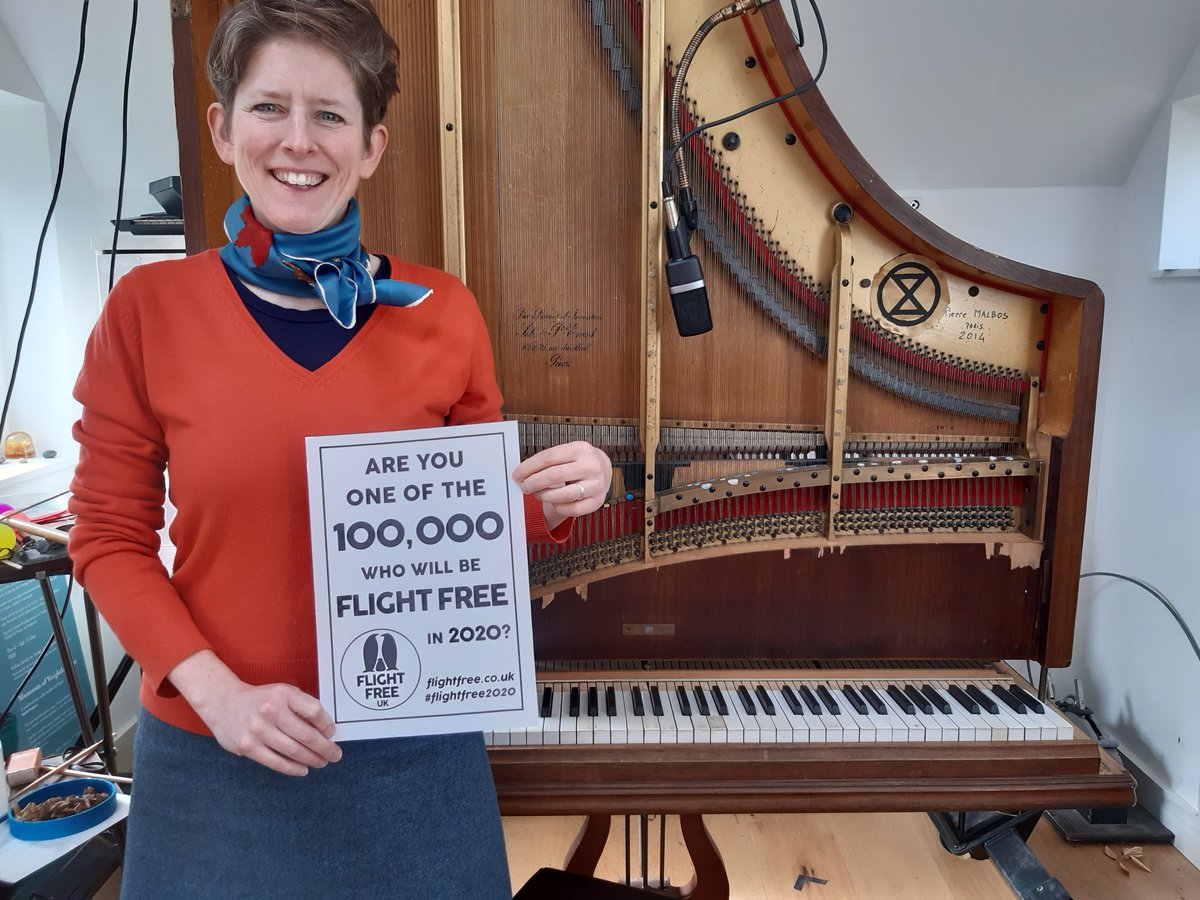 sarahpiano's tweet photo. A new 20' #musicalactivist episode! https://t.co/wrLzVvcAAb w Anna Hughes @FlightFree2020 Director. We cover some stats, discuss individual actions and system change & talk about being positive. Join the debate: she's w me @KingsPlace Thurs 26th March: https://t.co/0A1rzxKMxz https://t.co/6qQySioLWt