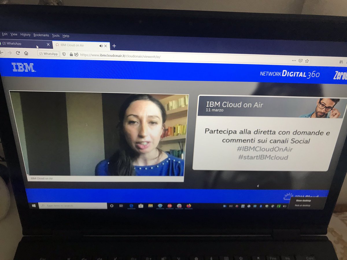 AltieriLuca's tweet image. #ibmcloudonair #startibmcloud iniziano anche le domande da chi ci segue online !@ecereda  @cecisurano @ErminiaN