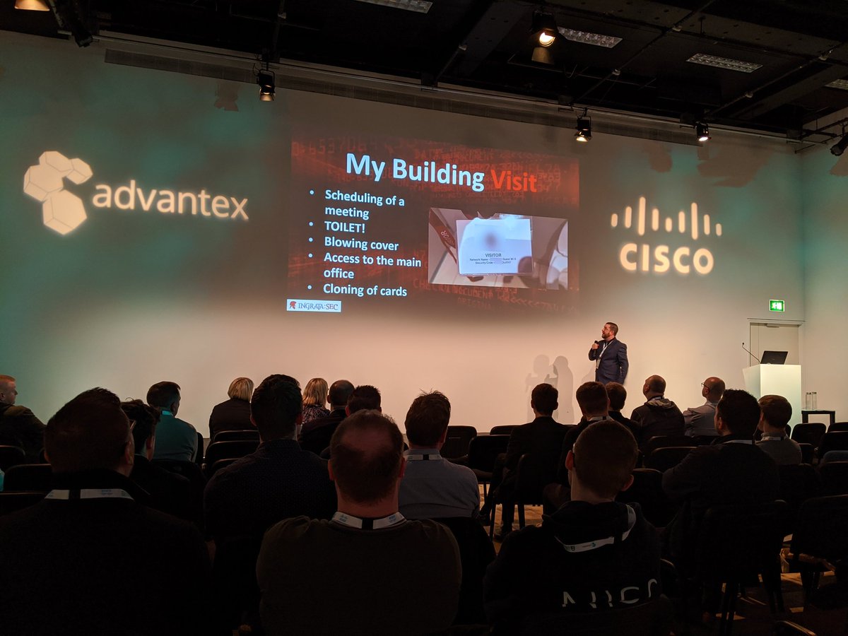 Hacker Tom Johnson talking social engineering at #csne20 #cybersecurity #infosec #Hackingtime