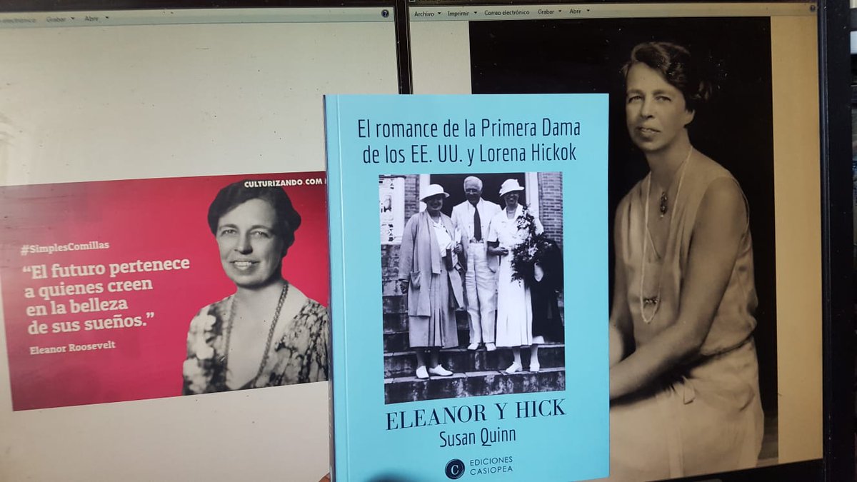 Sergio10rialto's tweet image. No hay mejor manera de terminar la semana de la mujer que recibiendo la obra de #SusanQuinn sobre "El Romance de la Primera Dama de los EEUU y Lorena Hickok", #EleanoryHick publicado por @EdCasiopea .

En breve, reseña en el molonérrimo blog de @WebChicaSombra