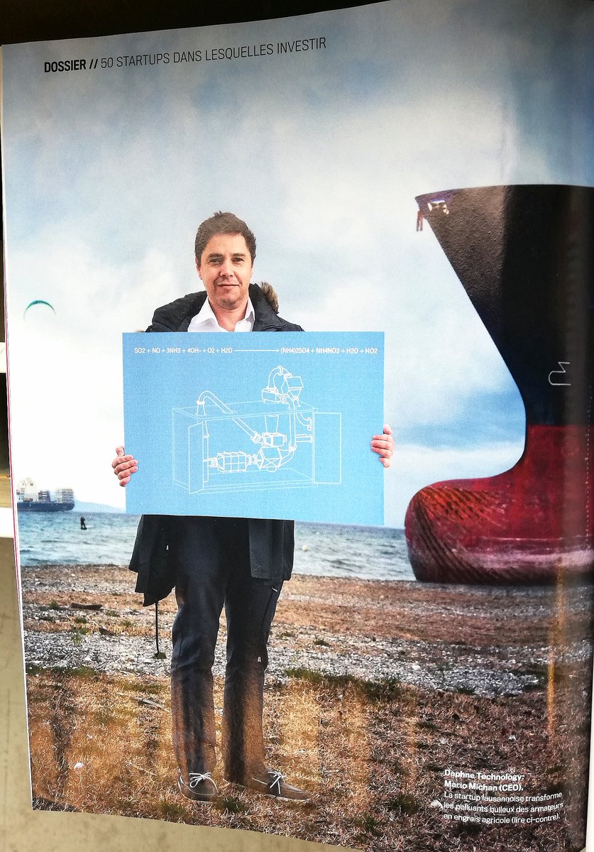DaphneTech's tweet photo. 50 best Swiss startups in which to invest in 2020 selected by the economic magazine Bilan. Among them our invention transforming air pollution into agricultural fertiliser!
#Bilan #Bilan50startups #daphnetechnology #cleantech #IMO2020 #cleanair #breathlife #EGCS #sulpurecap https://t.co/6VqQOz2xYo