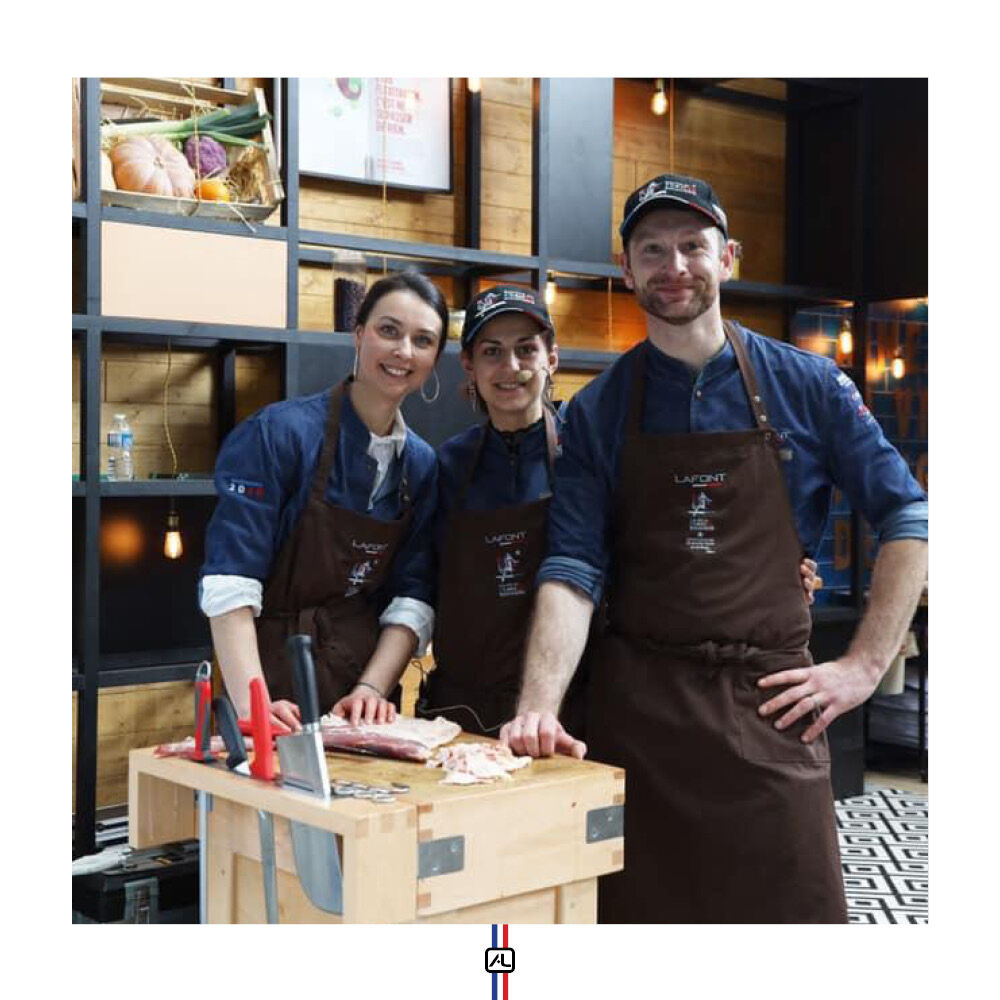 3 membres de l'équipe de France Boucherie étaient présents lundi dernier au salon de l'agriculture sous les couleurs Lafont.

#boucherie #equipedefranceboucherie #lafont #lafontchr #salondelagriculture