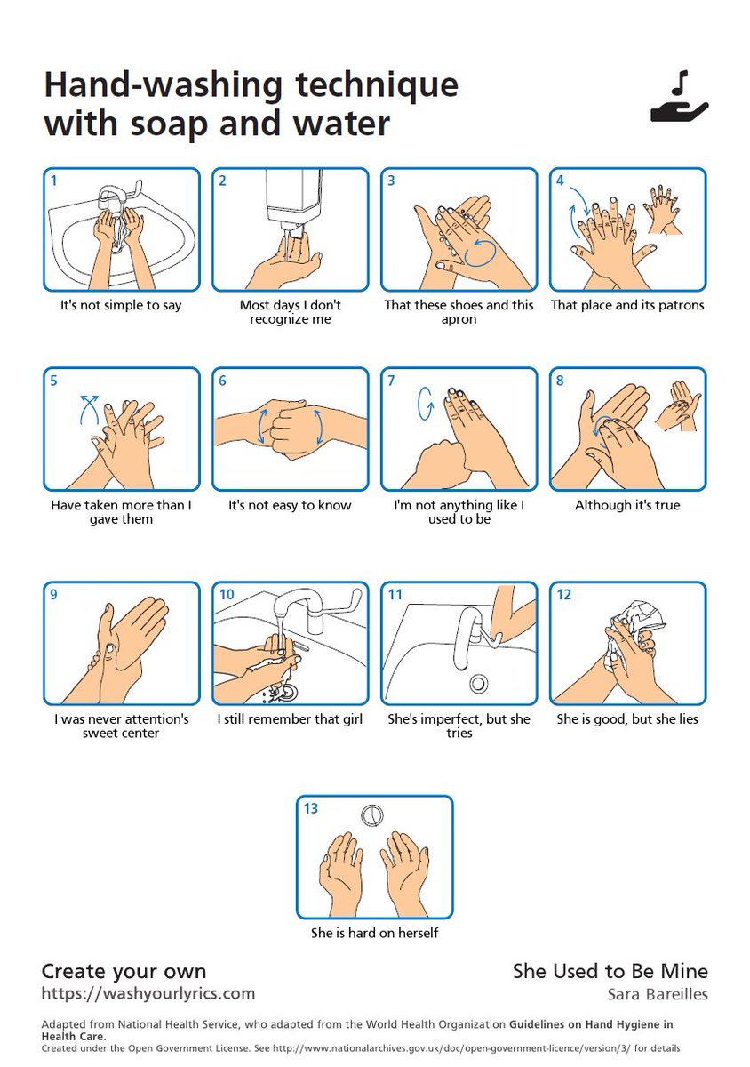 There's nothing like washing your hands while belting one of the finest musical theatre ballads in front of the mirror, right <a href="/WaitressLondon/">Waitress The Musical</a>? 

#HandwashAnthems