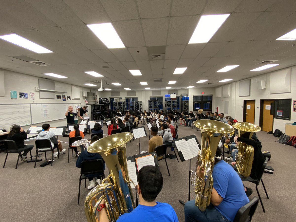 PRHSBand's tweet image. Our students really enjoyed working with Dr. Daniel Kirk from Reinhardt University in classes yesterday! We’re ready for LGPE next week! @PeachtreeRidge @gcpsfinearts @PRidge_AD