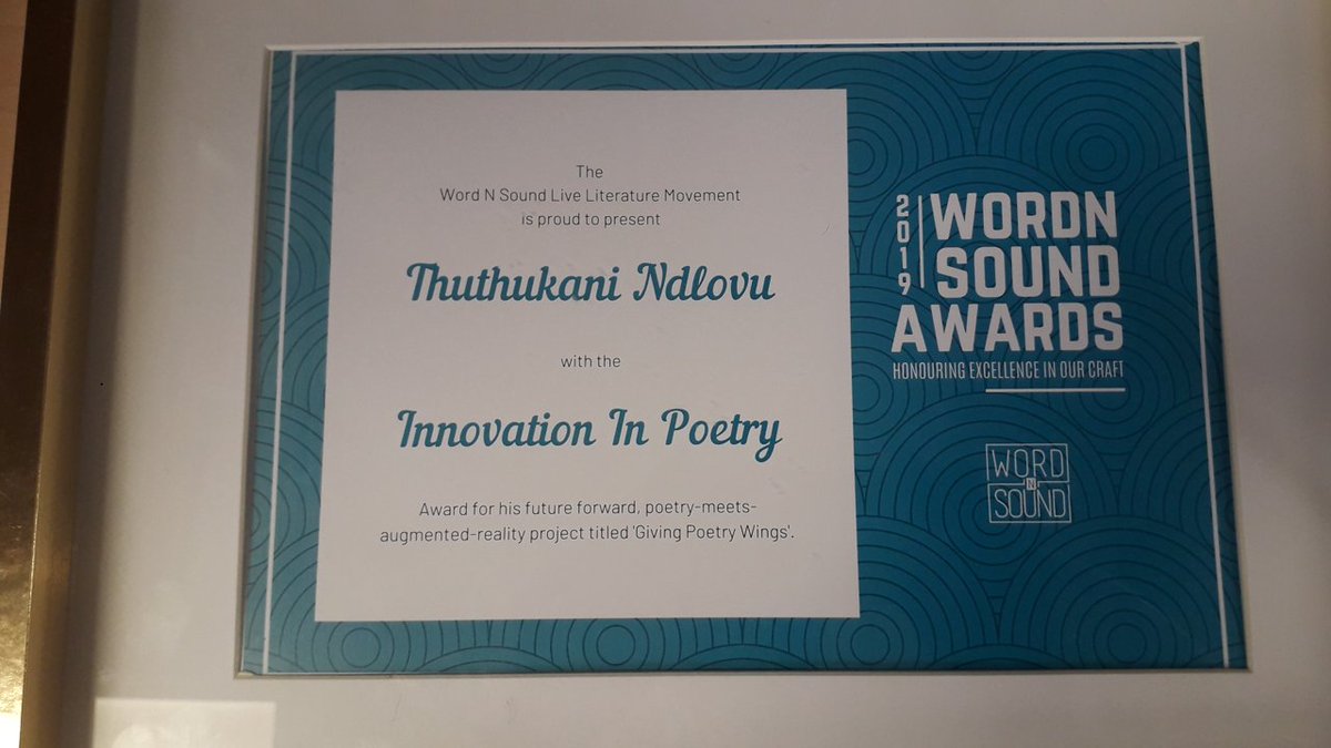 Radioactive_Hub's tweet photo. Wassup fam. So we recently received this award for one of our favorite projects #GivingPoetryWings 😎 We can't wait to host the 3rd edition at this year's @artsfestival #Creativate, so be on the lookout for our call for applications . (Big ups to Word n Sound for the recognition) https://t.co/WgMEh1cQW5
