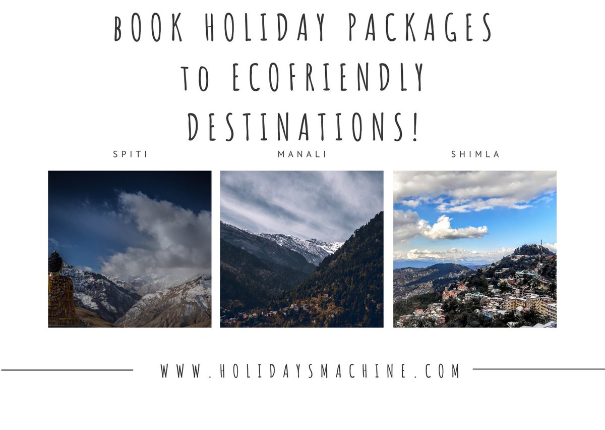 HolidaysMachine's tweet photo. We are going to launch new Holiday packages to these exquisite destinations in Himachal Pradesh!
Reach us for more exciting packages around the globe!
Visit https://t.co/7DSArz2aSI
Or Call us for more details +911724044400
#HolidaysMachine #besttravelpackages #HimachalPradesh https://t.co/eYgHwCUJv0