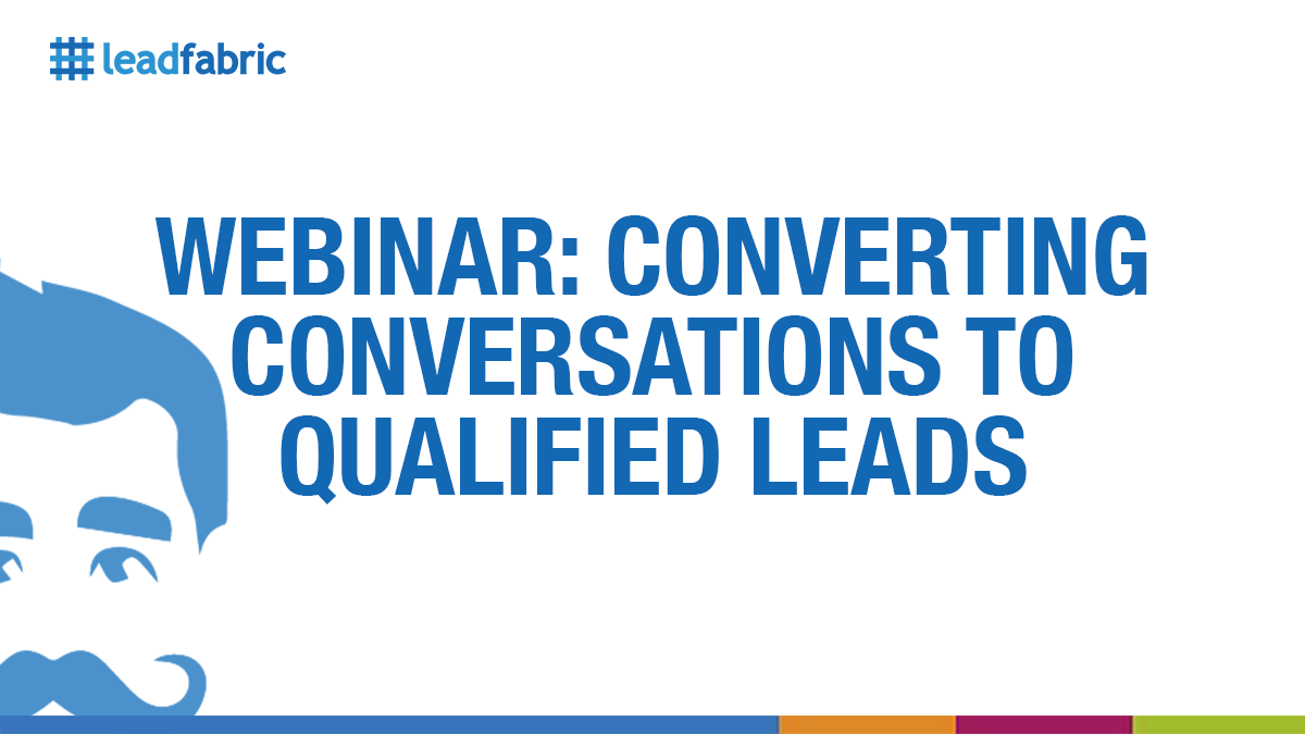 LeadFabric's tweet photo. Our latest Webinar in partnership with Drift and Kanthal will be discussing 'Converting conversations into qualified leads'. Register now to listen live on Thursday 2 April at 3pm GMT.
Register: https://t.co/Hmc9MPKsCg

#conversationalmarketing, #chatbots #webinar #drift #leads https://t.co/xbk31n6vju