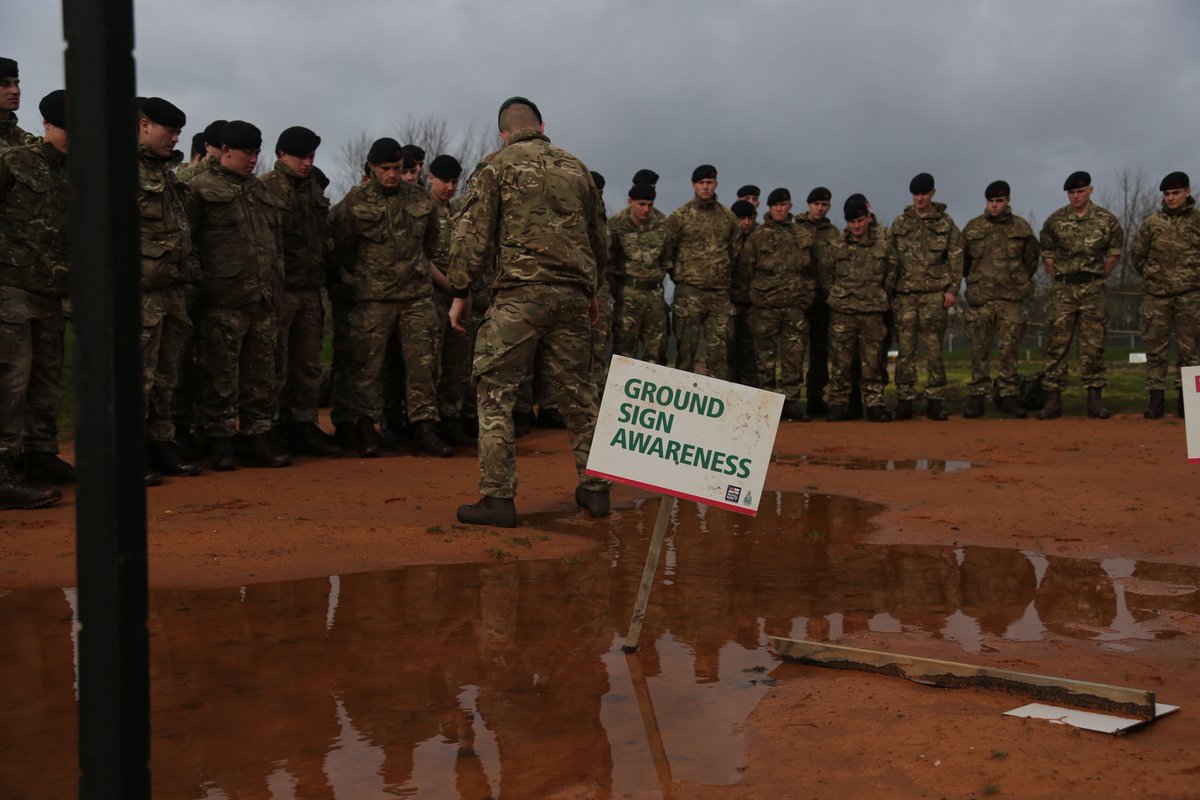 CommandoTRG's tweet photo. 288 Troop leaning the foundation skills in Ground Sign
Awareness essential for operations. The Assault Engineers are the experts in
the Royal Marines and will teach recruits and Commandos the art of detecting
sign and tracking in all environments. It all starts here. https://t.co/TRBi9c3ntN
