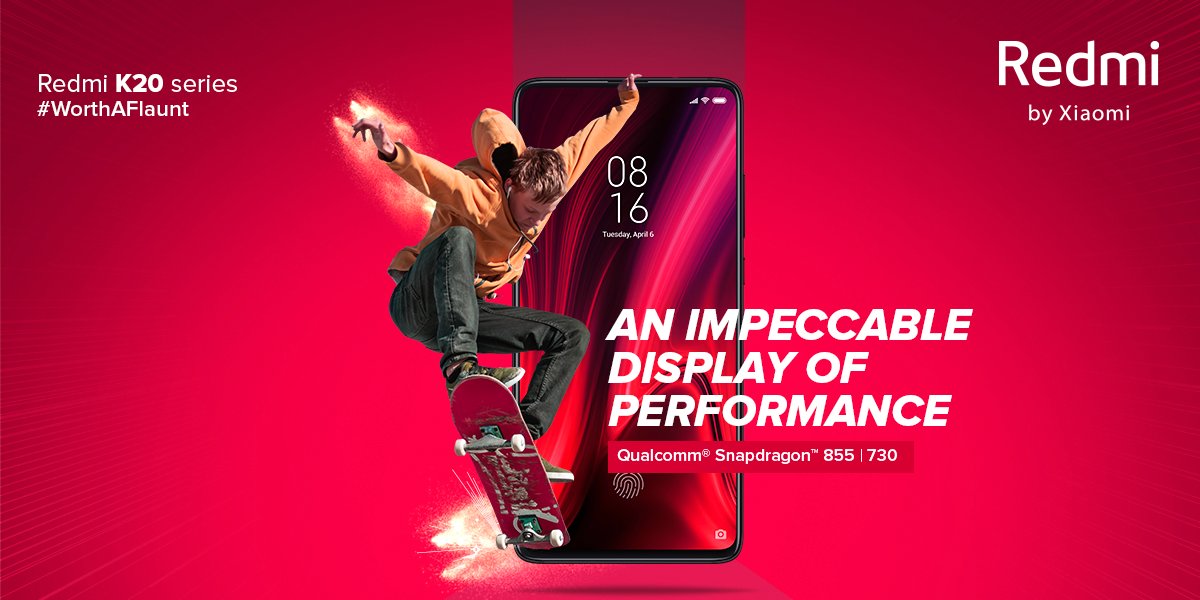 RedmiIndia's tweet photo. The #RedmiK20 Series comes with best-in-class Qualcomm® Snapdragon™ processors, which improve on-device processing speed and reduce battery consumption. #WorthAFlaunt

Get yours now from https://t.co/cwYEXdVQIo, @amazonIN, @Flipkart &amp; Retail Outlets. https://t.co/o8ArXIUh24