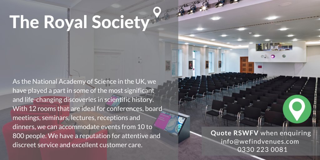 wefindvenues's tweet photo. Looking for a conference, meeting or private dinner venue? The @royalsociety offers the lot in a beautiful, historic setting in the heart of London.

🖥️ https://t.co/7rPmvsLEWL    
✉️ info@wefindvenues.com https://t.co/xQtScQh4V2