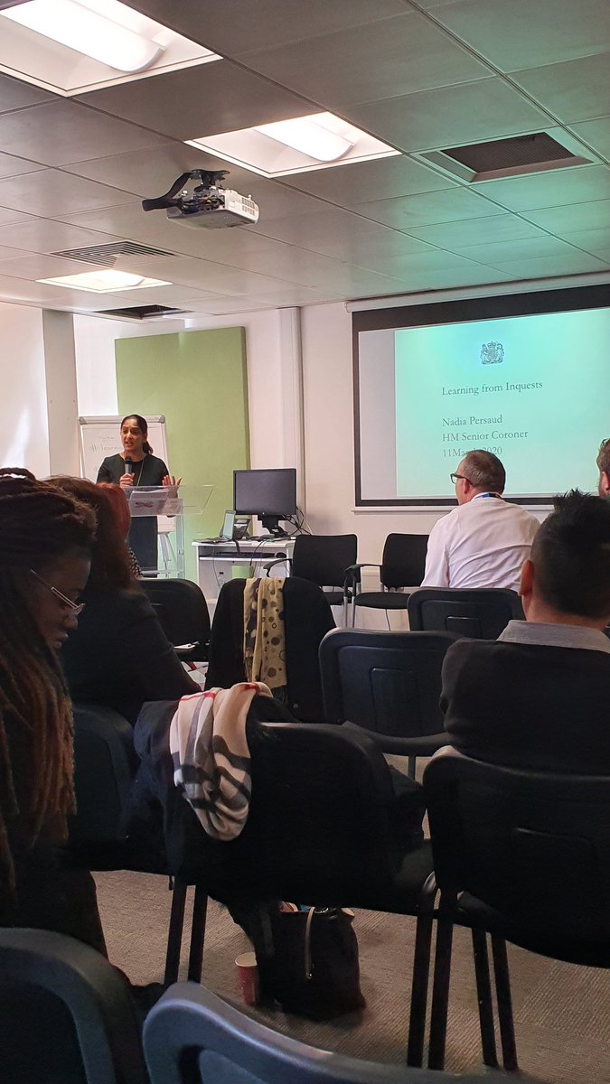Nurse4lifeKelly's tweet image. Learning from Inquests by senior coroner Nadia Persaud at the @NELFTSI learning event #learning2020