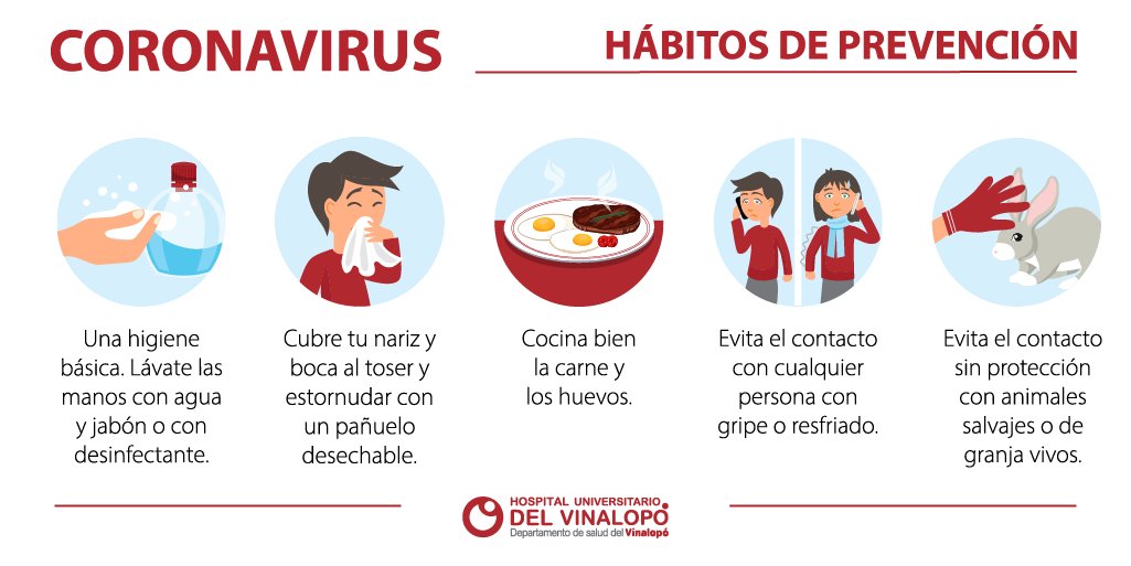 ♦️ Recuerda estas pautas sencillas de higiene y protégete del #CODVID19. 

👉 Si tienes cualquier duda, consulta toda la información de <a href="/GVAsanitat/">GVA Sanitat</a> en nuestra web: vinaloposalud.com.