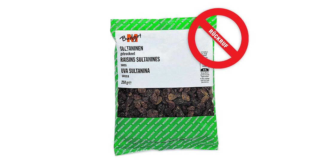 Die Migros ruft M-Budget Sultaninen, getrocknet zurück. Bei einer Kontrolle wurde festgestellt, dass der Grenzwert des Schimmelpilzgiftes Ochratoxin A überschritten wurde. Kundinnen und Kunden werden gebeten, das betreffende Produkt nicht zu konsumieren: migros.ch/de/unternehmen…