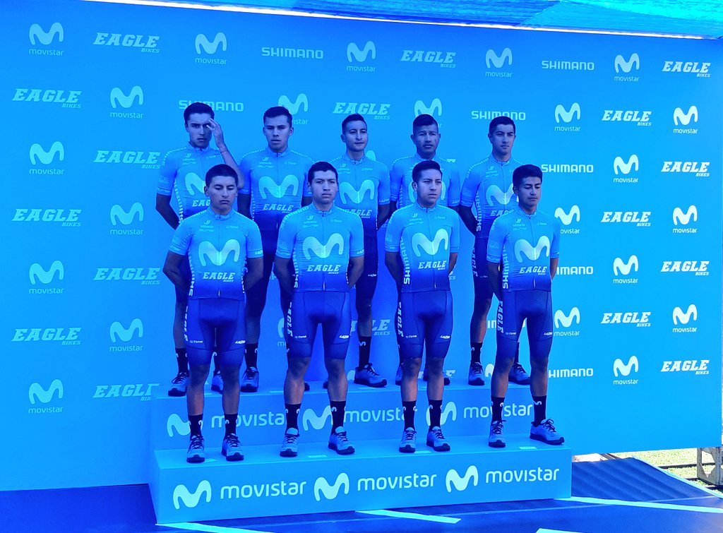 El @MovistarTeamEc 2020 🚴🏼‍♂️

Élite:
Jorge Montenegro, Segundo Navarrete, Henry Velazco, Sebastián Rodríguez y Cristian Toro.

Sub-23:
Sebastián Caicedo, Lenin Montenegro, Diego Montalvo y Edmundo Moscoso.

#MovistarTeamEc