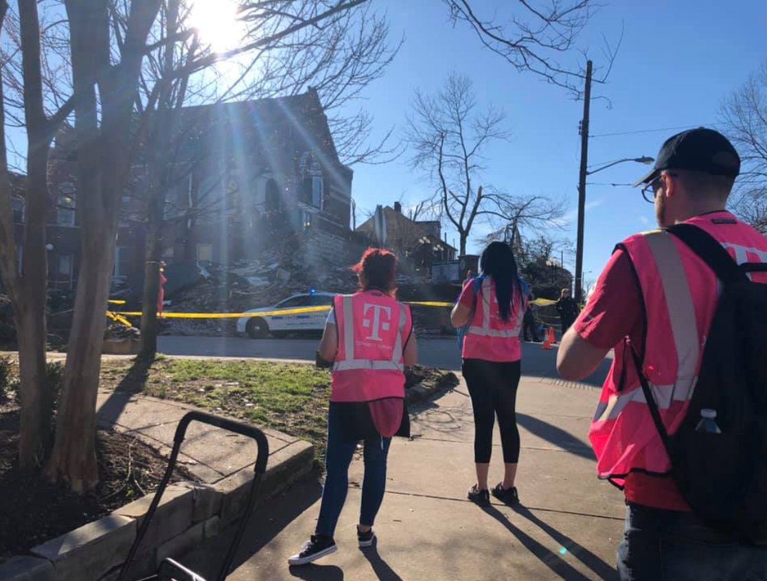 After the devastating tornadoes in Nashville, our <a href="/TMobile/">T-Mobile</a> family stepped up for their community. They volunteered > 750 hours in only 6 days - giving charging devices to those without power, water, and more ❤ Thank you, <a href="/AppletonChad/">Chad Appleton</a> &amp; team for all that you do! #NashvilleStrong