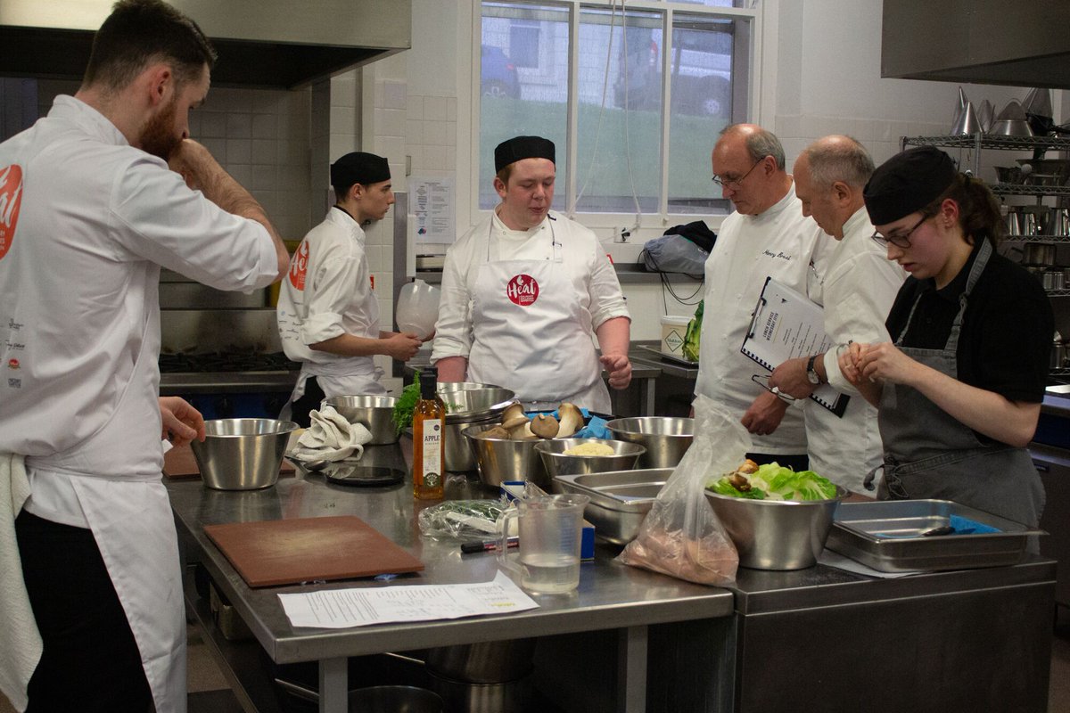The pressure is building as last year's winners Farnborough College get to work preparing tonight's menu, the bar has been well and truly raised since last year, can they stand the HEAT? #FCOTTheGallery