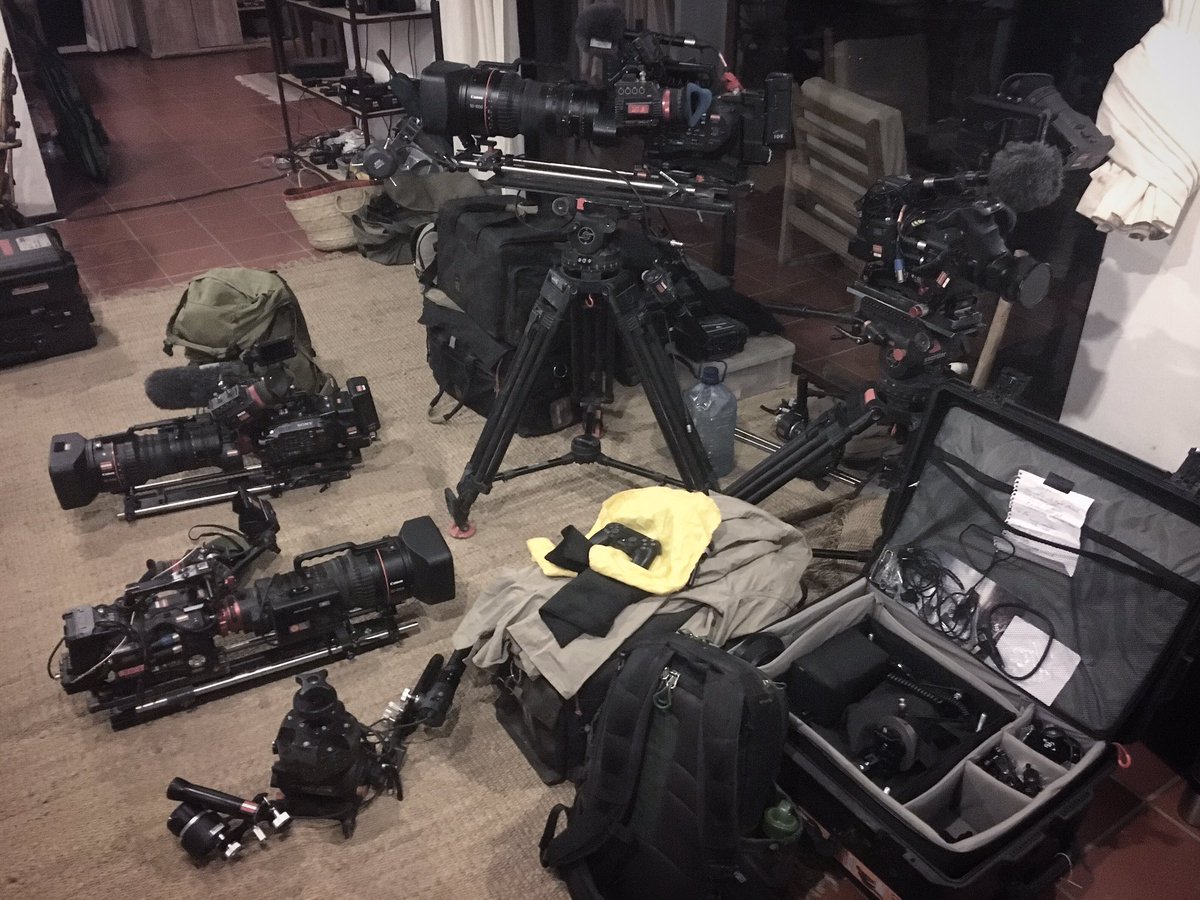 What's the collective noun for cameras?! Sadly coming to the end of my time filming here in Kenya. We have multiple camera units on this project and it's been an absolute Blast working with so many talented, fun and friendly people. #Kenya #Savannah #Cheetahs #WildlifeDoc