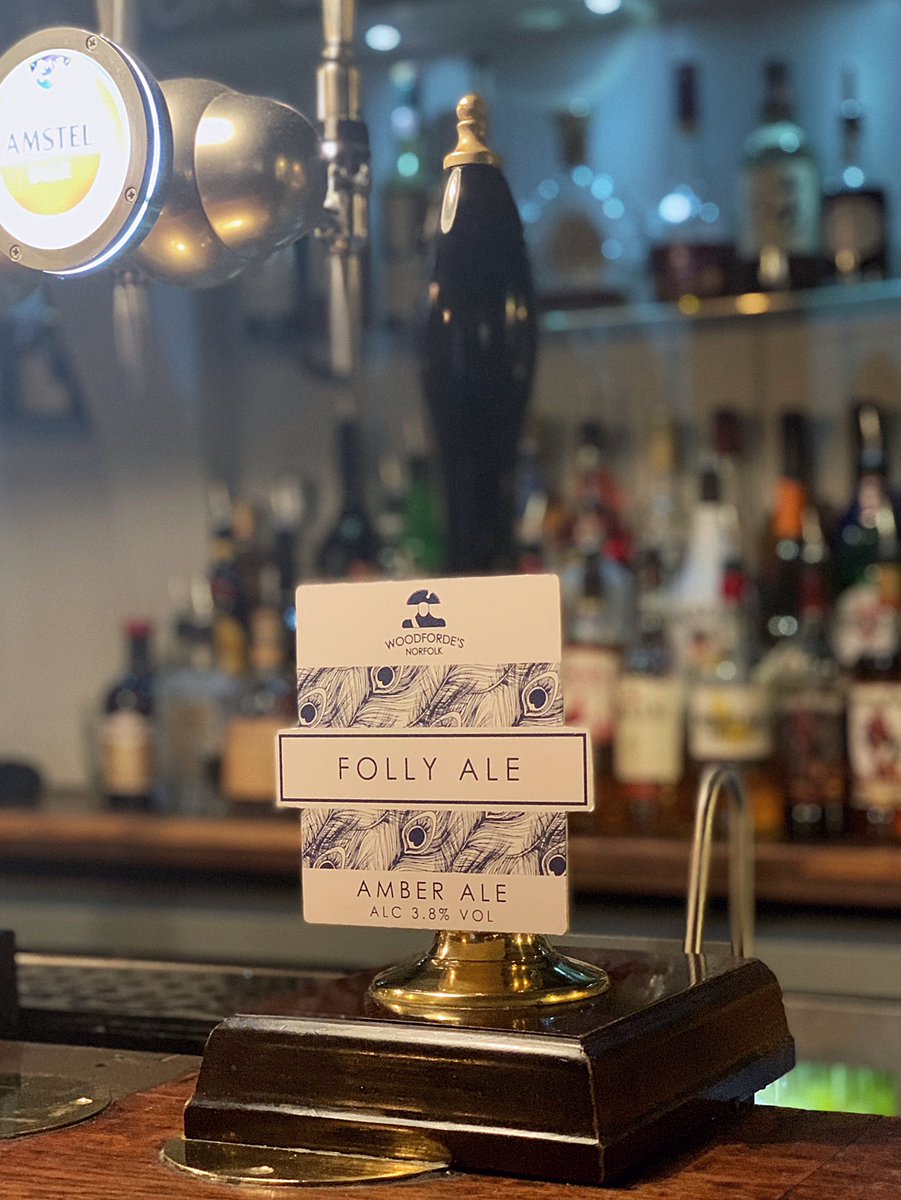 Here at the Fox and Goose we bring you the Folly Ale. Our house beer, brewed for us by Woodforde’s brewery. Mighty fresh &amp; zesty, our rich amber ale enjoys floods of flavours, with sweet malts, grapefruit hops and big floral aromas... refreshing all year round! 🍻