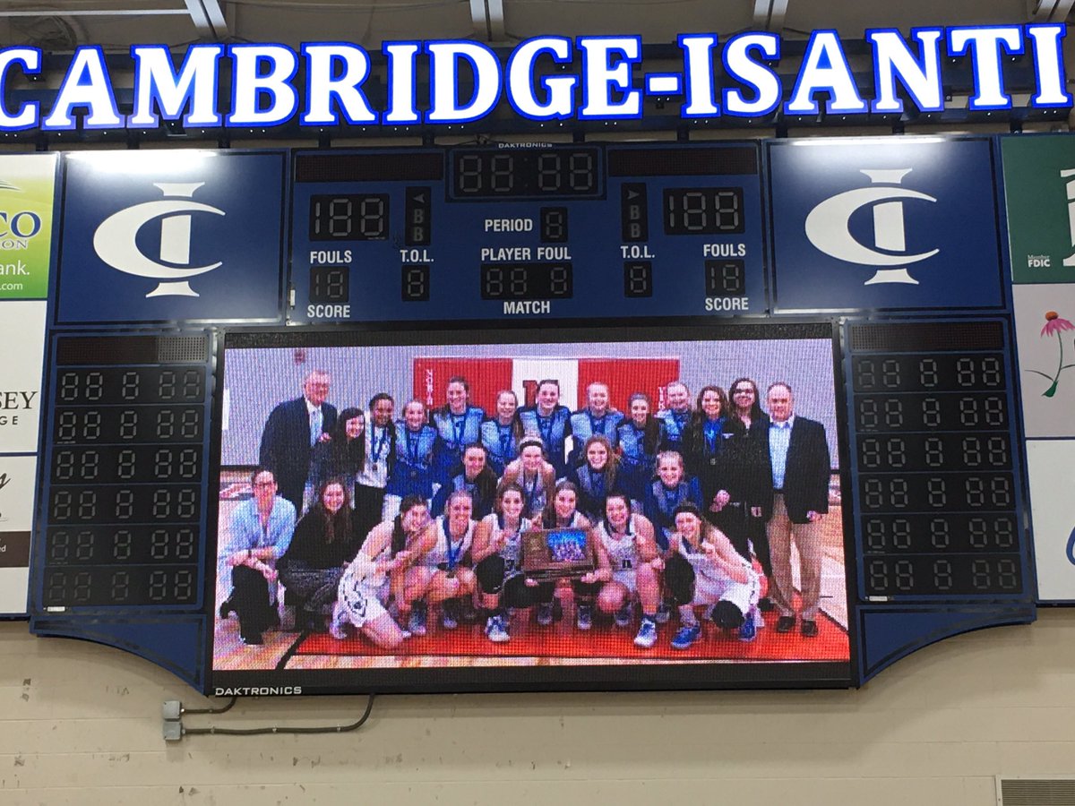Our Cambridge-Isanti Bluejacket Girls’ Basketball played hard and battled vs. the Hopkins Royals. The Bluejackets play in the Consolation Bracket at 10:00 am at the University of Concordia at St. Paul. #jacketpride