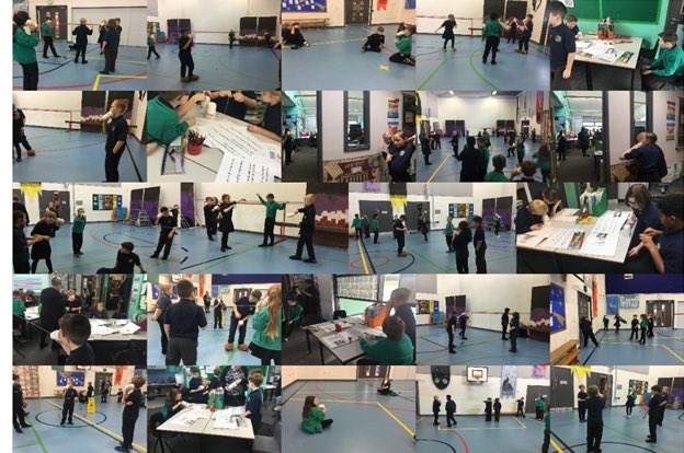 Class10Hcps's tweet photo. After successfully recalling the parts of our ears that help us to hear, Y4 have been investigating how sound travels today-a big thank you to @dunkindonutsUK for the cups! #phoneparty #vibrations https://t.co/UIrNdn6TFq