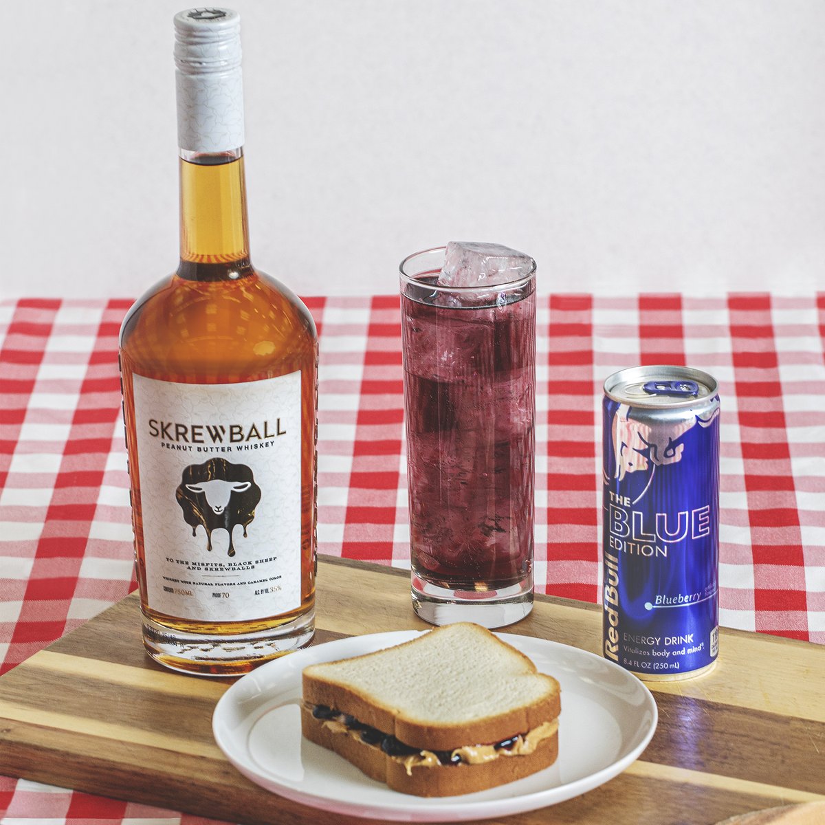 Breakthru Beverage on Twitter: "Did you know you can make an awesome cocktail with only Skrewball Butter Whiskey and Red Bull Blueberry? They're two great tastes that taste great together.