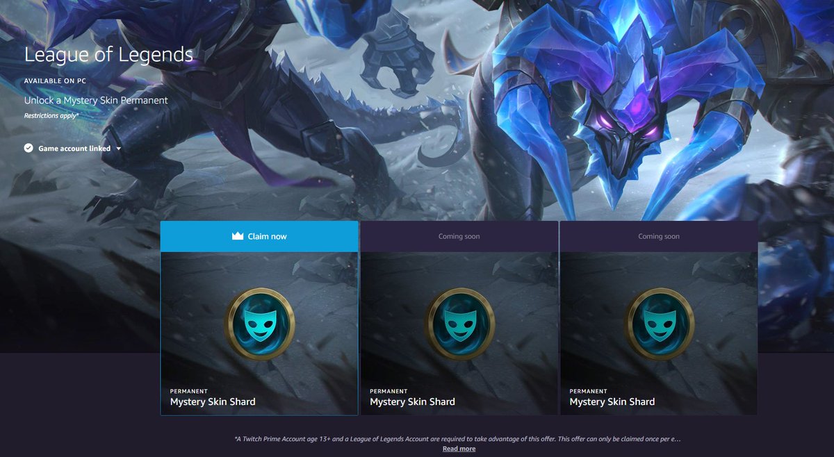 moobeat on X: Twitch Prime LoL and TFT loot now available! LoL:   TFT:    / X