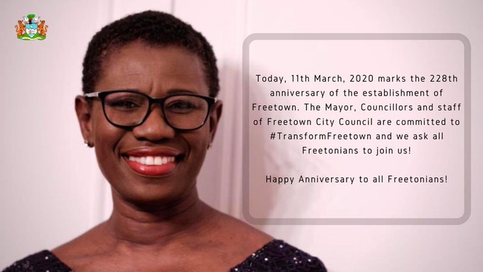 SaloneTide's tweet photo. #Salonetide
#DidYouKnow that this #Freetown we are enjoying today was founded on 11th March 1792? 

We join @yakisawyerr and @FCC_Freetown to celebrate 228th anniversary. https://t.co/uueLSsKHsN
