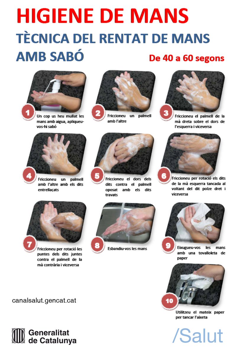 salutcat's tweet photo. El rentat de mans amb sabó 🧼 és una senzilla mesura d'higiene que evita la transmissió i contagi de moltes malalties infeccioses

Més ℹ️ a 👇
🔗 https://t.co/NS41dWDi9O https://t.co/1lyJ0TQ5DL