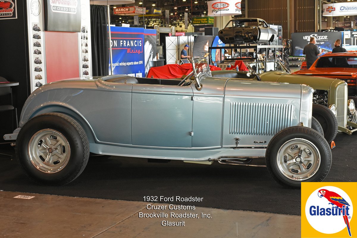 RefinishNews's tweet photo. Take a look at @cruzercustoms 1932 Ford Roadster! This gorgeous vehicle is painted in #Glasurit. #BASFSEMACollection18 #BestofBASF Find out where you can buy all #BASFRefinish products here: https://t.co/f1GDPKxUEM https://t.co/U5PukhR7qi