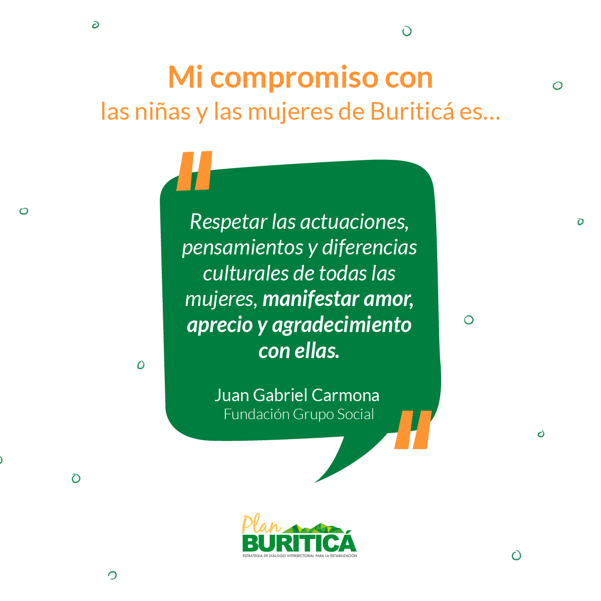 PlanBuritica's tweet photo. 🙋🏻♀👧🏼El respeto a la diferencia y la pareción hacia la labor de las mujeres, es el #CompromisoConEllas de Juan Gabriel Carmona #GeneraciónIgualdad https://t.co/5JeGuoh5Xv