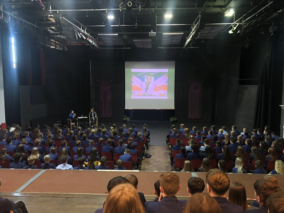 srgchs's tweet photo. Extremely grateful to @jadejonestkd for coming in this afternoon to speak to key stage 3. Thank you to all those pupils who prepared some fantastic and challenging questions for her. Plenty of food for thought and motivation for success in the future! https://t.co/TIv2tS32JG