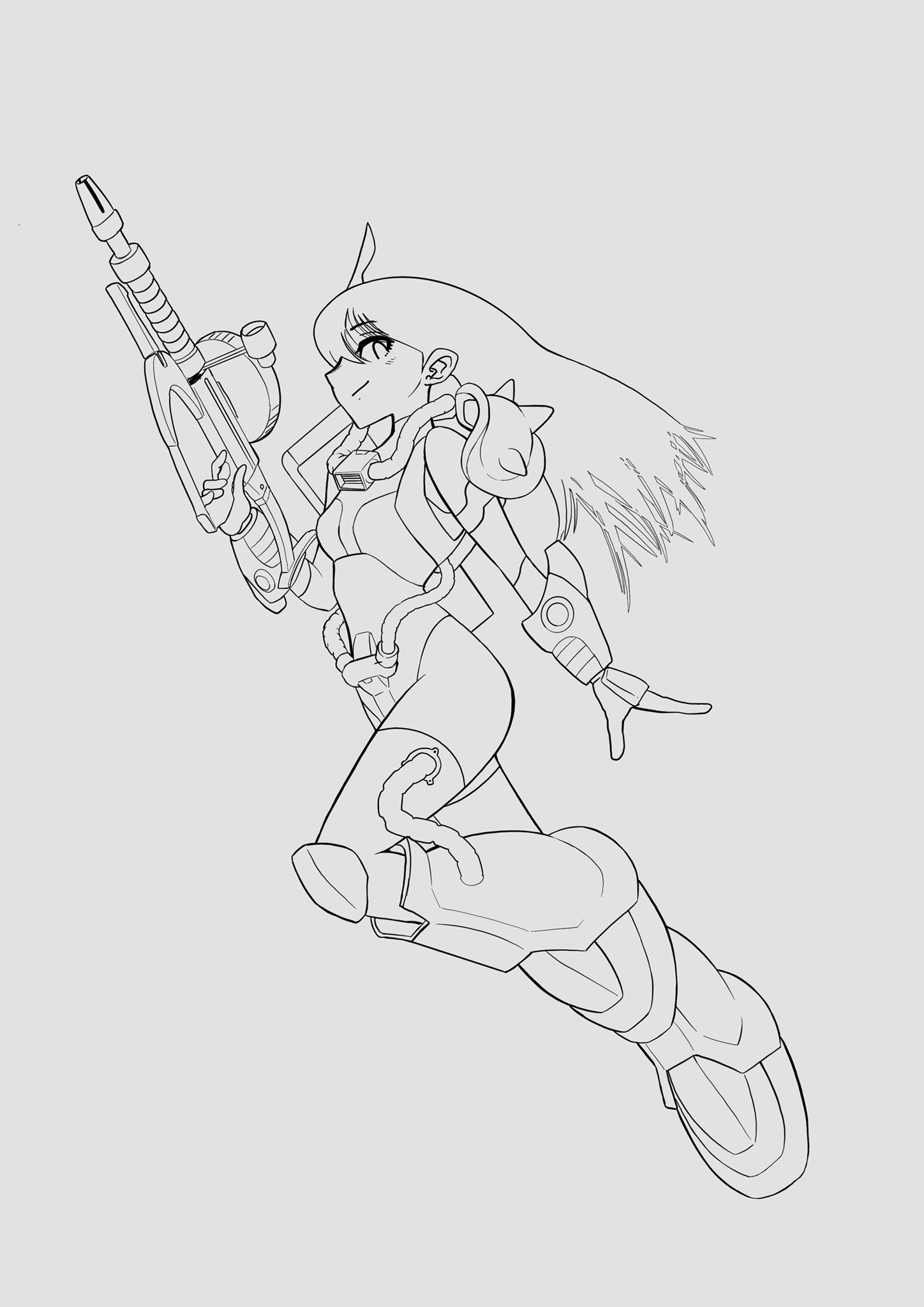 Hashi96 ハシクロ 制作工程 下書き 線画 塗り 制作工程 絵描きさんと繫がりたい シャア専用ザク ザクの日 Hashi96