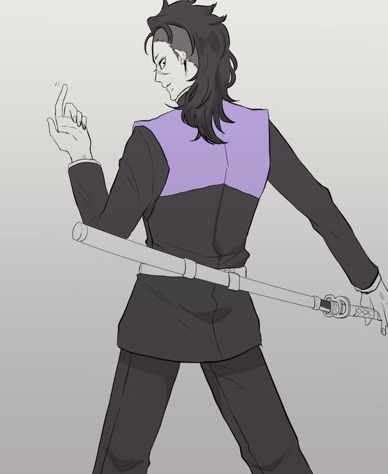 ミータさんがTwitterに投稿した不死川玄弥(鬼滅の刃)のイラスト。