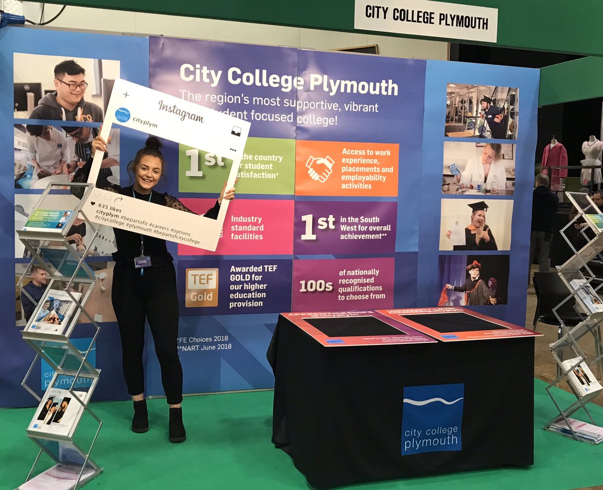 Jo_Launchpad's tweet photo. Don’t forget to visit the @cityplym stand (no.24) at the #SkillsSW careers event this evening. We are at @PlymPavilions until 7pm so come and talk to us about your post-16 options, returning to education as an adult, applying for an Apprenticeship or studying a uni-level course! https://t.co/Q70wttv0sh