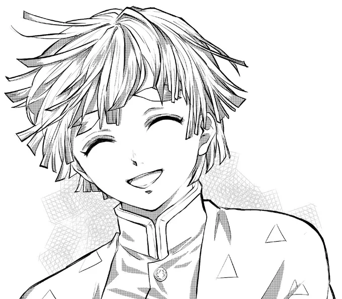 推しの笑顔がかわいく描けた 