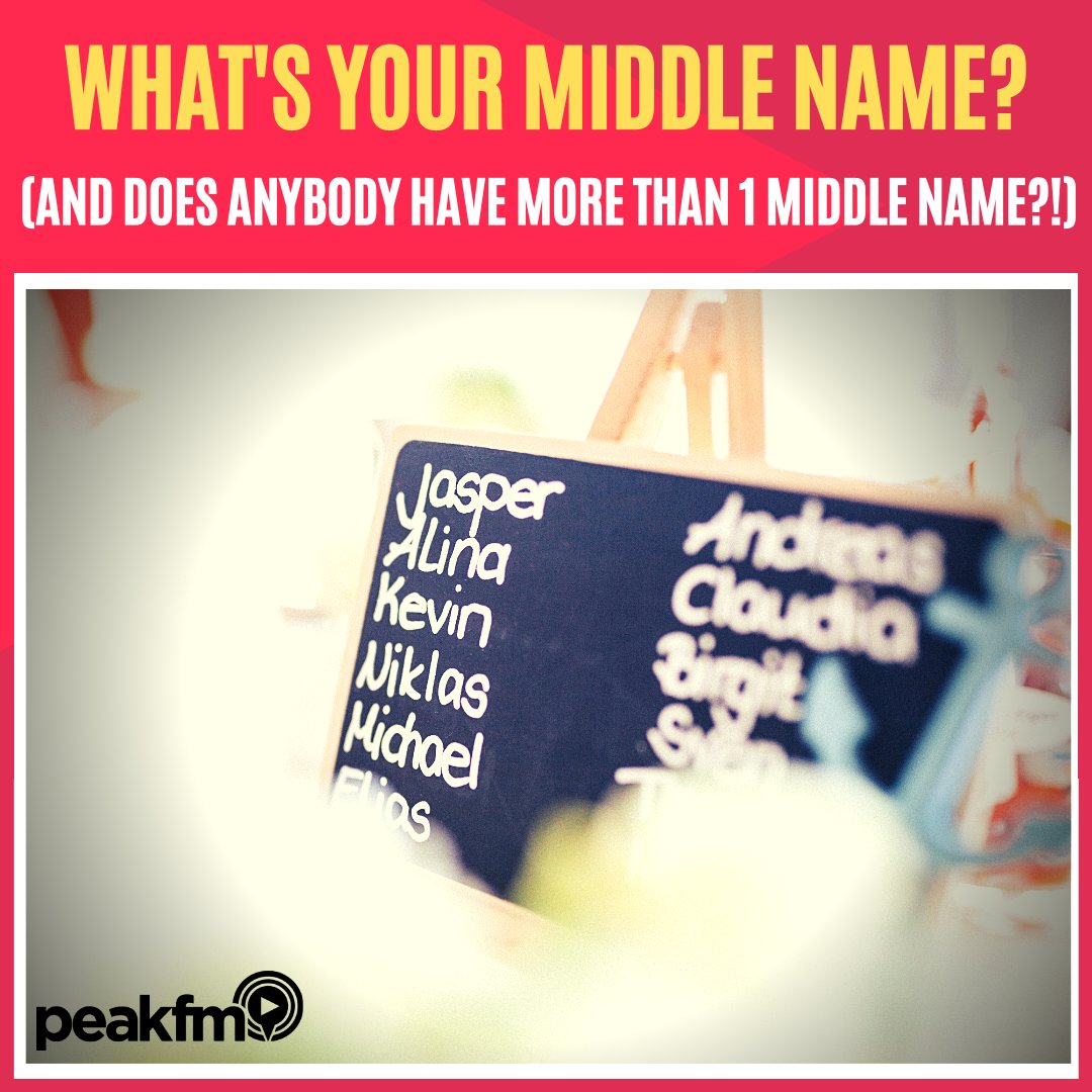 GHREastMidlands's tweet image. I only have 1 and it's dull. It's Paul! Great!!

The more unusual the better please SO........

Gav P

#PeakFM #Middlenames