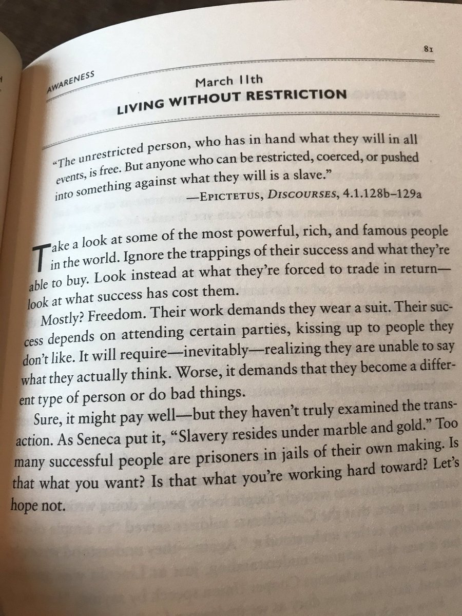 Daily Stoic 11 maart. Nice read