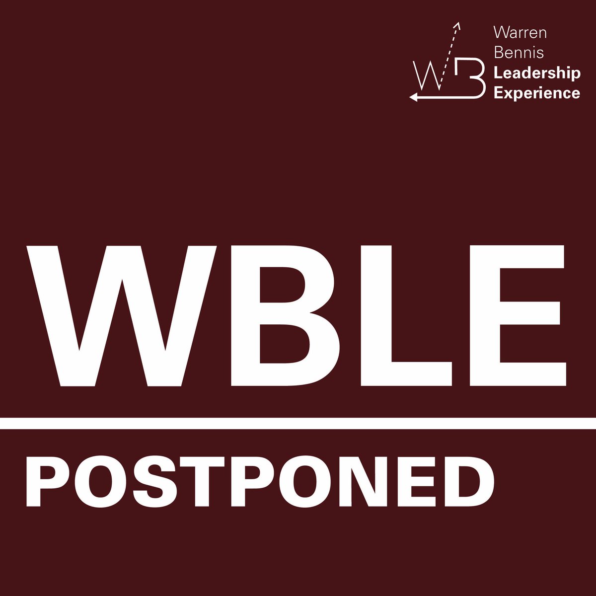 UPDATE: Due to the circumstances revolving around COVID-19 we are postponing the Warren Bennis Leadership Experience until the next academic school year.