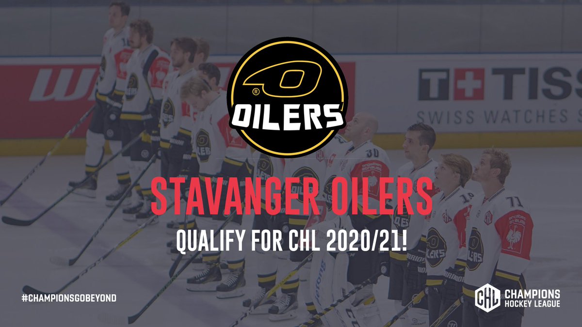 championshockey's tweet photo. Stavanger Oilers will return to the CHL next season as ๐ณ๐ด Regular Season Winners. The Norwegian season has been cut short in response to the coronavirus outbreak.
#RaceToQualify #ChampionsGoBeyond https://t.co/fIFrIVU5qh